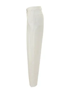 Pants with Pleats and Belt Loops