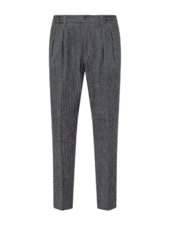 Pants with Pleats and Straight Leg