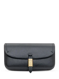 Pinko Saddle Flat Black Leather