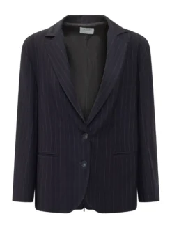 Pinstripe Zip Jacket