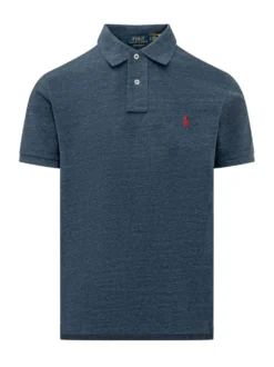 Pique Polo with Collar and Buttons