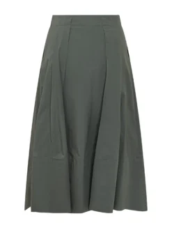Pleated Midi Skirt