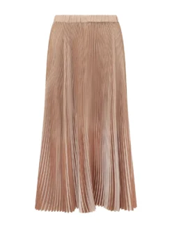 Pleated Midi Skirt
