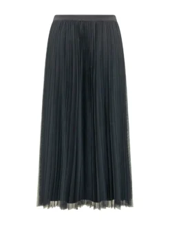Pleated Midi Skirt