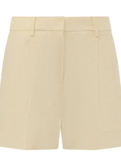 Pleated Shorts with Belt Loops