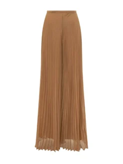 Pleated Wide Leg Trousers