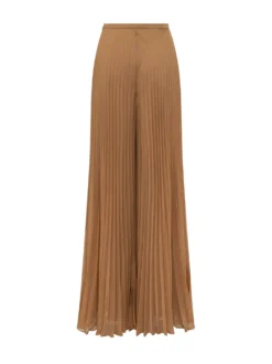 Pleated Wide Leg Trousers