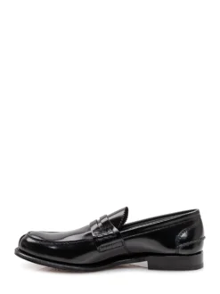 Polished Leather Penny Loafers