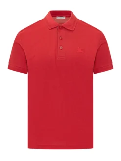 Polo Shirt with Buttons and Logo