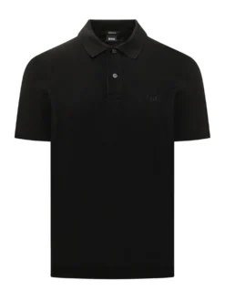 Polo Shirt with Collar and Buttons