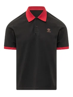Polo Shirt with Contrast Collar