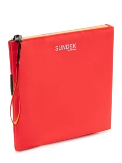 Pouch with Logo and Zip Closure
