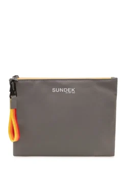 Pouch with Logo and Zip Closure