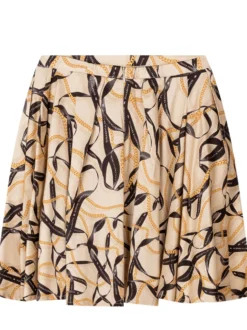 Printed Flared Skirt