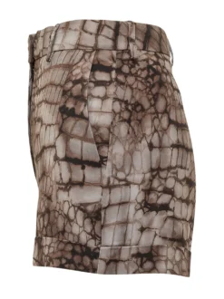Printed High-Waist Shorts