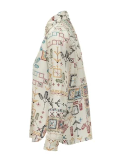 Printed Shirt with Mixed Pattern