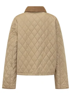 Quilted Jacket with Velvet Collar