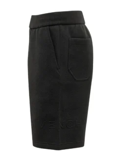 Quilted Shorts with Tonal Logo