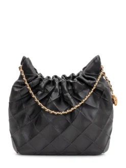 Quilted Shoulder Bag with Chain