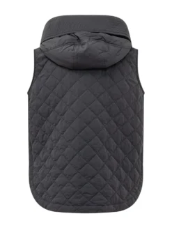 Quilted Vest with High Collar
