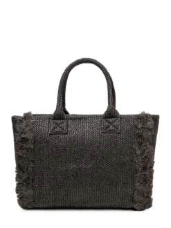 Raffia Beach Shopper with Logo