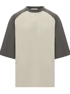 Raglan Sleeve T-shirt with Embroidered Logo