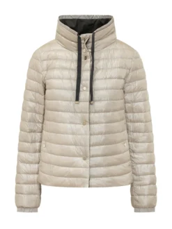 Reversible Cape Down Jacket with Hood