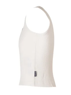 Ribbed Sleeveless Top with Logo