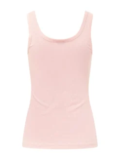 Ribbed Tank Top with Wide Straps