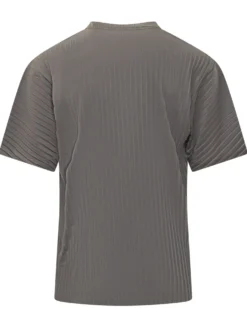 Ribbed T-shirt with Front Logo