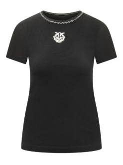 Ribbed T-shirt with Logo