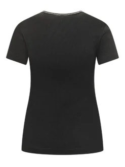 Ribbed T-shirt with Logo