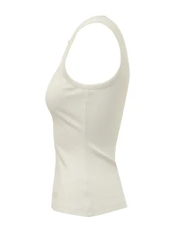 Ribbed V Neck Tank Top