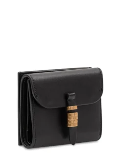 Saddle Wallet with Flap and Front Closure