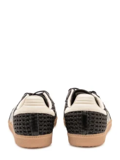 Samba Sneakers with Stripes and Woven Upper