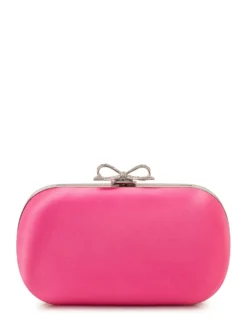 Satin Clutch with Bow Closure