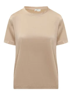 Satin Crewneck T-shirt