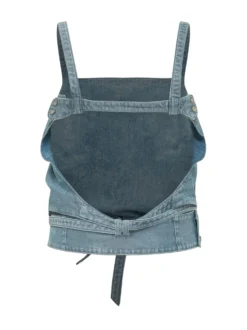 Sayra Denim Top with Belt