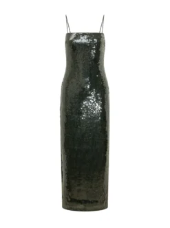 Sequined Long Slip Dress