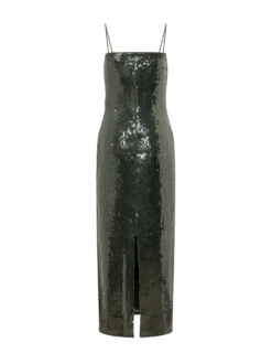 Sequined Long Slip Dress