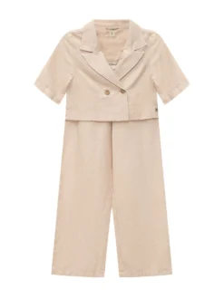 Set with Cropped Blazer and Pants
