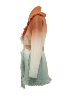 Shades of Shore Belted Cardigan with Fringes
