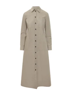 Shirt Dress with Collar and Buttons