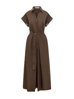Shirt Jumpsuit with Belt
