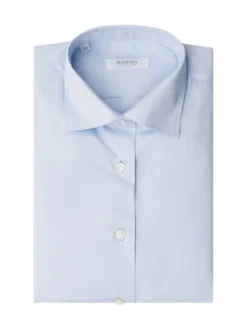 Shirt with Classic Collar and Button Closure