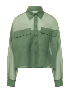 Shirt with Collar and Patch Pockets