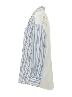 Shirt with Collar and Striped Pattern