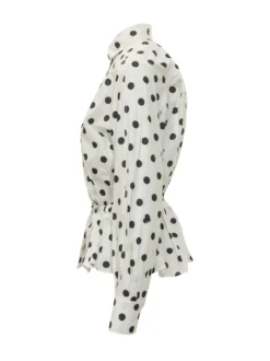 Shirt with Collar with Polka Dot Pattern