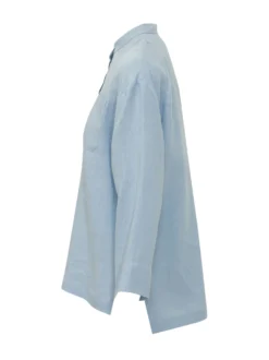 Shirt with Mandarin Collar and Pocket