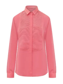 Shirt with Pleated Panel